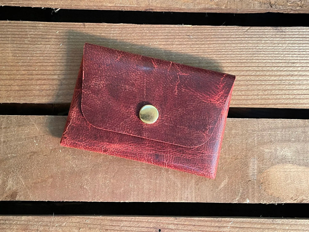 Origami Card Wallet, Mad Dog Red