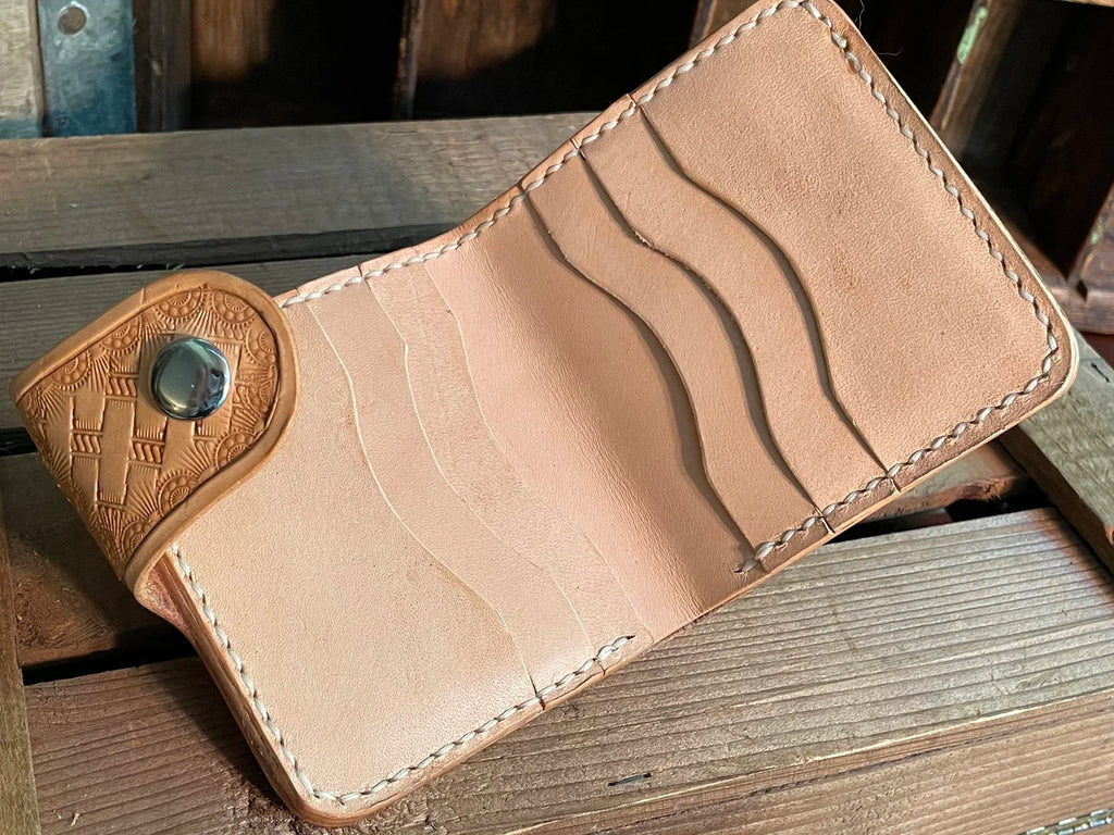 Snap Bifold Wallet, Basketweave - Made to Order
