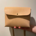 One Love Crossbody - Natural Veg, Sam Browne Closure