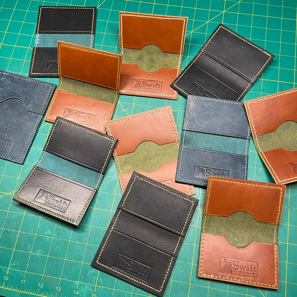 Folding Card Wallet - Various Colors